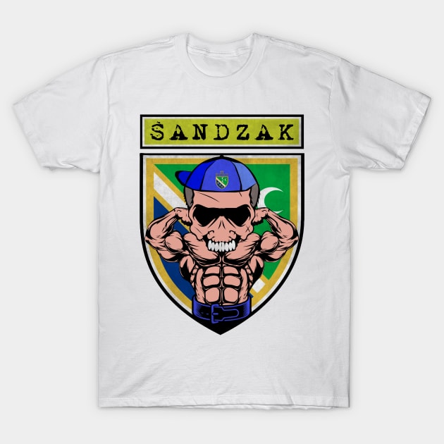 Sandzak Beast, Sandzak Bodybuilder T-Shirt by Jakavonis